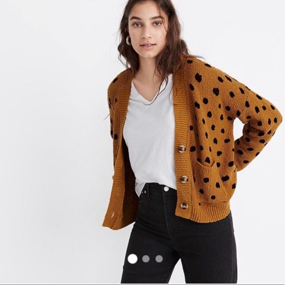 Madewell Sweaters - Madewell Hillview Painted Spots Cardigan